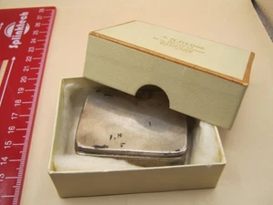 Birmingham 1910 Sterling Silver Snuff Box Form Vesta Case - Large Example 52gms - Picture 1 of 7