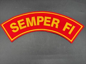 USMC Semper Fi Veteran Biker Patch 11” - Picture 1 of 4