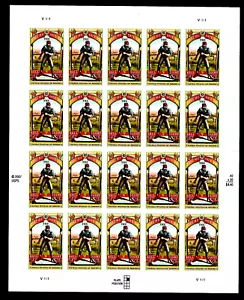 TAKE ME OUT TO THE BALL GAME US #4341 BASEBALL STADIUM SONG MXF 42c STAMP SHEET - Imagen 1 de 2