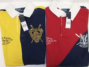 Camisa de rugby Polo Ralph Lauren bloqueada con costilla francesa 98 copa cresta nueva con etiquetas - Imagen 1 de 8