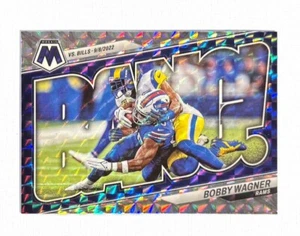 Bobby Wagner ~ 2023 Panini Mosaic ~ Bang Silver Mosaic Prizm #B-BW - Picture 1 of 2