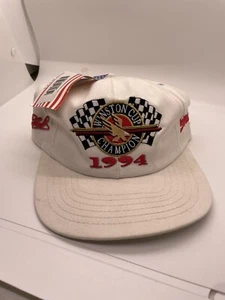 Vintage 1994 Dale Earnhardt Winston Cup Champion White Hat NASCAR Cap "RARE" NOS - Picture 1 of 4