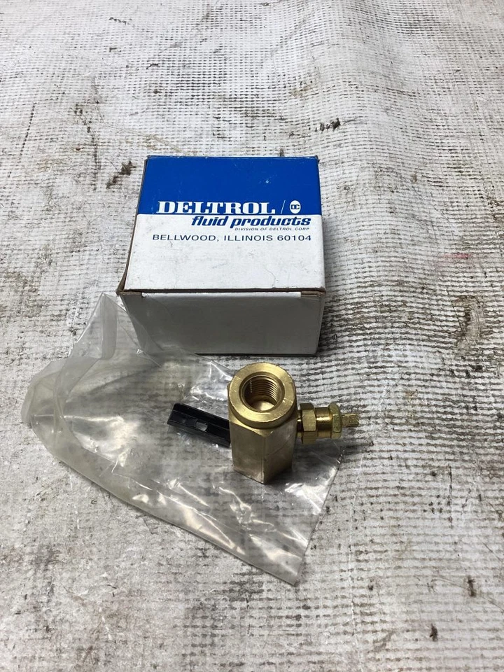 Deltrol Pnue-Trol 1/4"  NPT 2000PSI Brass Needle Valve -NIB - Image 1 of 4