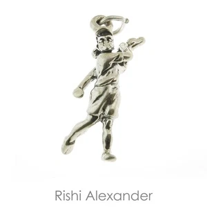 925 Sterling Silver Female Golfer Charm American Made - Picture 1 of 2