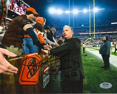 Jim Schwartz Signed Autographed 8x10 Photo Cleveland Browns Psa/Dna Coa Myles  - Image 1 of 2