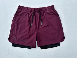 Mens 2 In 1 Compression Liner Workout Shorts- 5" Inseam Shorts With Liner Pocket - Picture 1 of 5
