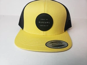 Rip Curl Routine Truckermütze - schwarz & hellgelb Neu mit Etikett kostenloser Versand - Bild 1 von 5