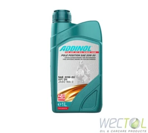 (8,49 €/litro) 1 - 12 litros Addinol Pole Position SAE 20W-50 4 tiempos aceite de moto - Imagen 1 de 13