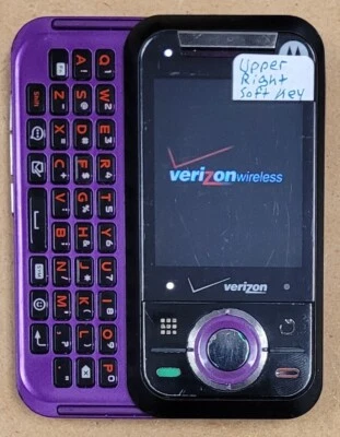 Motorola Rival A455 - Roxo e preto (Verizon) telefone deslizante muito raro - LEIA - Imagem 1 de 4
