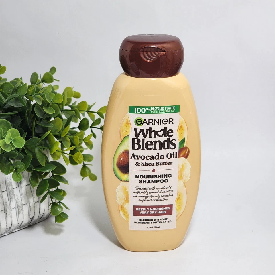 Whole Blends Avocado Oil & Shea Butter Extracts Nourishing Shampoo Garnier 12oz