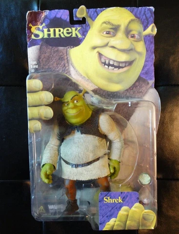 2001 SHREK Movie 6" Action Figure with Onion McFarlane Toys Sealed Cover