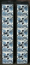 William De Morgan Weaver Birds Kiln Fired Fireplace Tile Set (10 tiles) 