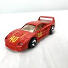 1988 Hot Wheels Ferrari F40 Speed Fleet Series Red Diecast Malaysia Mattel Car