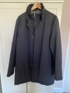 Men's Stones Coat Black Water Repellent Pockets Zip Close Button Down Size 40” - Picture 1 of 8