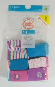 Wonder Nation Girl's 6Pack Multi Color Hipster Panties Underwear Size 8 NEW - Picture 1 of 3