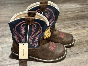 Ariat Damen Fatbaby Navy Heritage Leder Westernstiefel 10026506 Größe 7B Medium - Bild 1 von 6