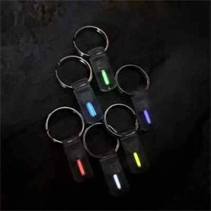 25years luminous Tube Pendants Paracord Beads Key Ring Necklace Pendants Zipper - Picture 1 of 15