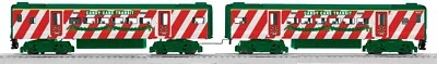 LIONEL #30169 Candy Cane Transit Commuter 2-Pack NIB NR - Image 1 of 4