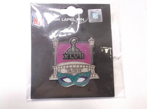 Super Bowl XLVII (47) Rhinestone Mask Pin  - Picture 1 of 2