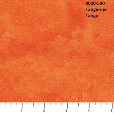 Tela de edredón de algodón tonal moteado Toscana Northcott 9020-590 naranja mandarina Foto 1 de 4