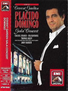 PLACIDO DOMINGO LIVE COVENT GARDEN GALA CONCERT CASSETTE ALBUM CHERYL STUDER  - Picture 1 of 12