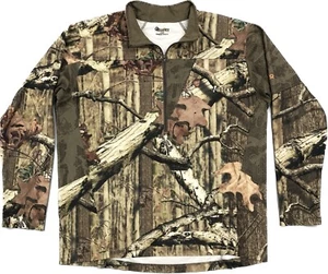 Rocky Men’s L 1/4 Zip Break-Up Camo Hunting Pullover Shirt Jacket Scent IQ 🦌 - Picture 1 of 14