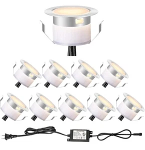 LED Deck Lighting Kit (10pcs) Stainless Steel Waterproof Outdoor - Picture 1 of 7