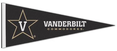 VANDERBILT COMMODORES Official NCAA Team Logo Premium Felt PENNANT (Last One) Cover