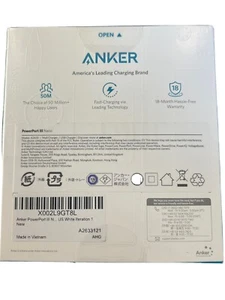 Chargeur mural rapide Anker PowerPort III 20W, Nano IQ3 USB-C A2633, boîte scellée, blanc - Photo 1 sur 6