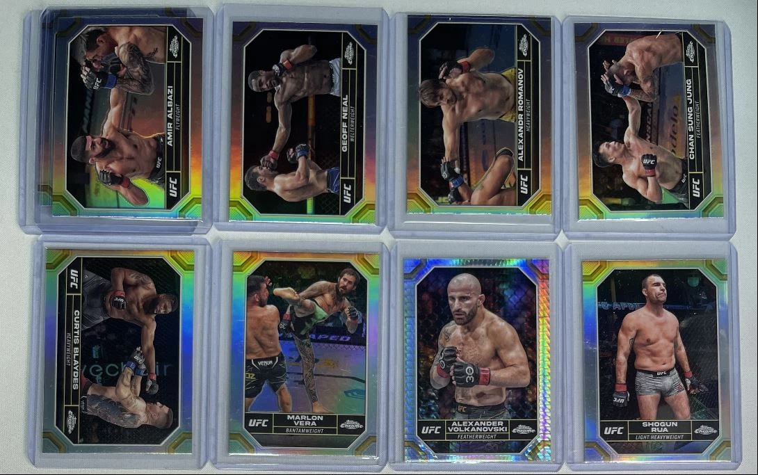 (8) VOLKANOVSKI VERA ALBAZI 2024 TOPPS CHROME UFC PRISM REFRACTOR Q00OG