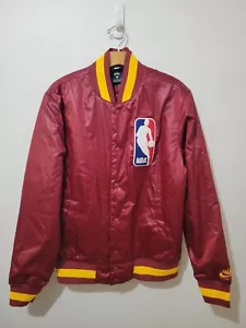 Nike SB x NBA Satin Bomber Jacket AH3392-677 Men's Sz Small Cardinal Red - Picture 1 of 5
