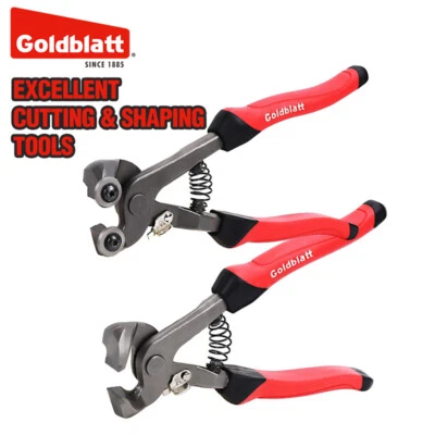 Goldblatt 2PCS Heavy Duty Glass Tile Nippers Set Wheeled Glass Mosaic Nipper NEW - Image 1 of 4