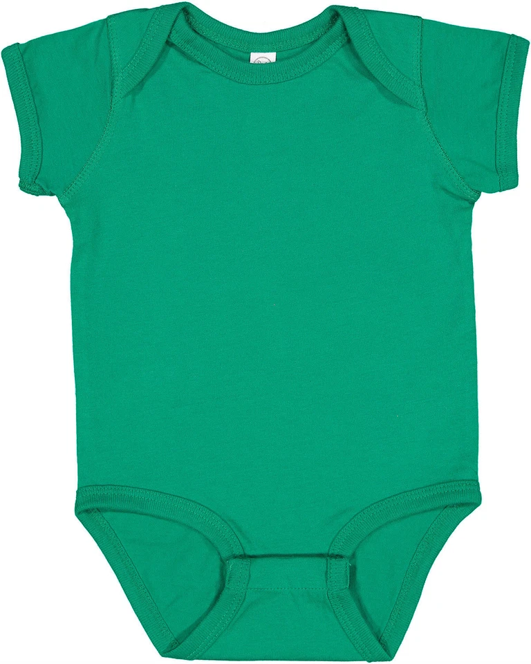 Rabbit Skins 4424 Infant Combed Ringspun Cotton/Polyester Fine Jersey Bodysuit - Image 1 of 1