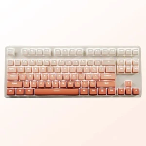 CHEEK COLOR ORANGE GRADIENT KEYCAP DIP DYE DOUBLESHOTS PBT FOR KEYBOARD 87 TKL - Picture 1 of 5