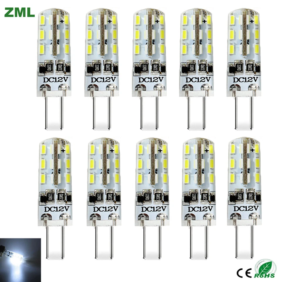 G4 LED 3W Cool White Capsule Corn Light Replace Crystal Halogen Lamp Bulbs 12V - Image 1 of 4