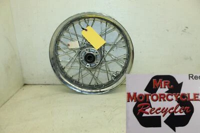 06-17 HARLEY SOFTAIL ROADKING CROMO DELANTERO 16X3 LLANTA RADIOS LISOS W20D Foto 1 de 4