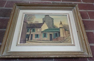 Paul Lambert dipinto francese olio Parigi su tela - PARIS AU LAPIN AGILE - Foto 1 di 17