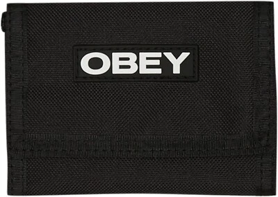 Obey Commuter Tri-Fold Wallet - Black Foto 1 de 4