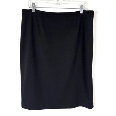 Falda lápiz negra Calvin Klein 14 minimalista oficina carrera Foto 1 de 4