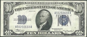 United States 10 Dollar 1934 Silver Certificate Note US Paper Money FR# 1701 - Picture 1 of 2