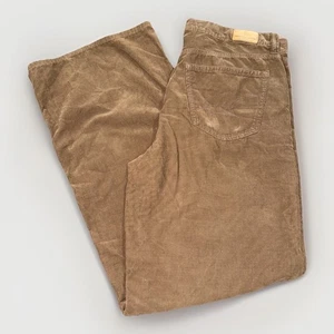 American Eagle Brown Low Rise Skater Jeans Size 10 Wide Leg Corduroy EUC - Picture 1 of 11