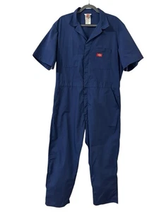 Dickies Mens Short Sleeve Coveralls Work Wear Uniform - D33999 Size Small Short - Picture 1 of 5