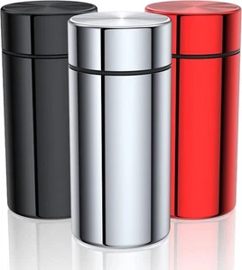 Portable Aluminum Storage Jar 3-Pack, Airtight Smell Proof Black+Silver+Red  - Picture 1 of 6