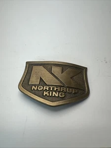 Vintage Messing Gürtelschnalle - Northrup King - Bild 1 von 3