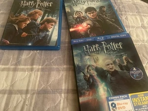 Harry Potter And The Deathly Hallows Blu-Ray Part 1 & 2 (Slip Cover) w/ PS3 Demo - Picture 1 of 4