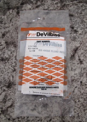 Nuevo DeVilbiss KK-4456 Pulverizador de Pintura Fluido Regulador Kit de Reparación Envío Gratis Foto 1 de 3