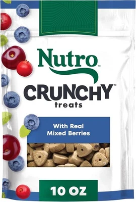 NUTRO Small Crunchy Natural Dog Treats with Real Mixed Berries, 10 oz. Bag - Image 1 of 4