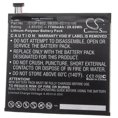 Batteria per Asus Zenpad 3S 10 LTE Z10 7700mAh 3,85V - Immagine 1 di 3