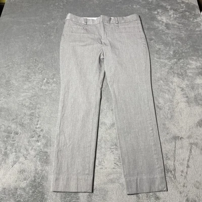 Banana Republic Womens Sloan Pants Gray Dress Pant Ankle Size 4P Preppy Casual - Image 1 of 4