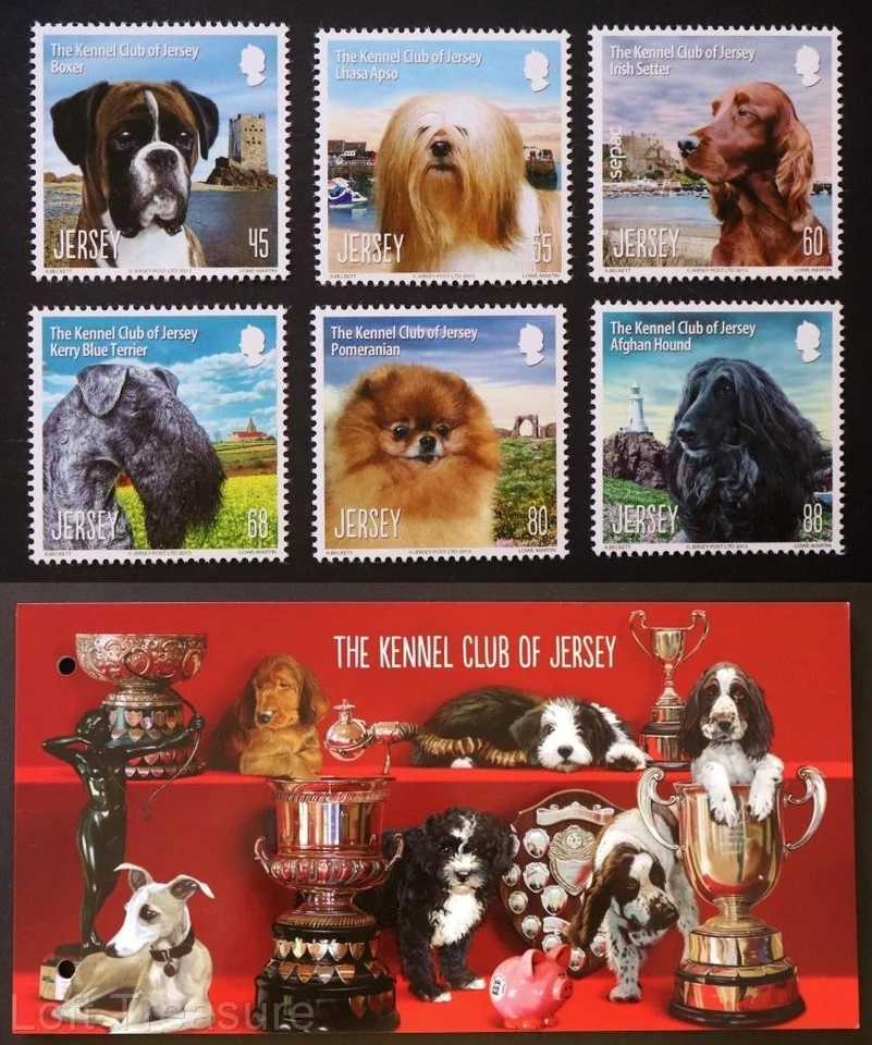Jersey Stamps: "Jersey Kennel Club" Presentation Pack MNH 6 Value Mint Set 2013 - Image 1 of 4